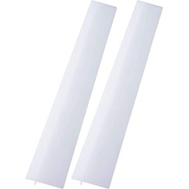 2 Pack Silicone Stove Counter Gap Cover， Flexible Easy Clean Heat Resistant Wide & Long Gap Cap Fillers,Seals Spills Between Counter, Stove Top, Oven, Washer & Dryer (21Inches, White)