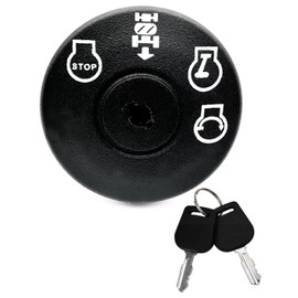 532193350 Lawn Mower Ignition Switch with 2 Keys 4 Position 7 Terminals,for AYP, Husqvarna, Craftsman, Sears, Poulan Lawn Mower Rider,Replaces for 6900-49P1、33457、21546319、448017800、725-07527、705064