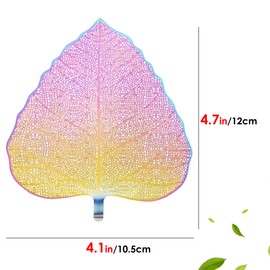 Premium Stainless Steel Tea Infuser, Bodhi Leaf Shaped Loose Leaf Tea Strainer, Reusable Brewing Tool for Tea Lovers (Colorful)