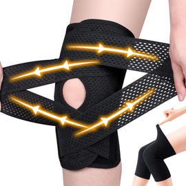 Gokei Knee Support, Sports, Knee Support, Thin, Knee Pain, Elderly, Meniscus Injury, Knee Support, Knee Support, Knee Fixation, Climbing, Running, Mesh, Breathable, Non-stuffy, Knee Pat, Knee Joints