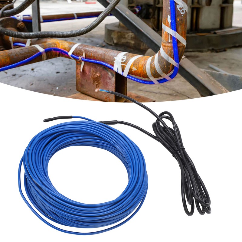 Heating Cable 20M Length 300W IP68 Waterproof Freeze Proofing Pipeline