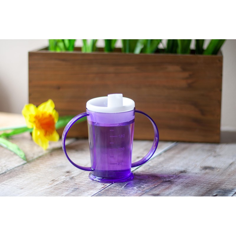 Harfield Translucent Green 2-Handled Beaker & Narrow Spout Drinking Aid