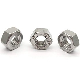 M6X1.0mm 304 Stainless Steel Left Hand Thread Hex Nuts Reverse Nuts 20pcs