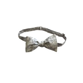 Holiday Bow Ties Mens Self-tie Bow Silver Iridescent Snowflakes, Mens, Grey (Mens, Grey)