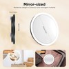 HuuppHip 30x Magnifying Mirrors with Light, Large 15 cm, 3
