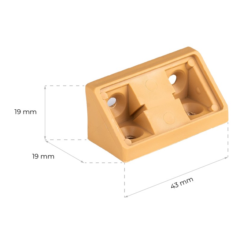 ALUSFERA Angle Connector Double Set 20/40 x Furniture Connector Cabinet