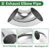 Motoforti 5.5" Inch OD 90 Degree Mandrel Bend Elbow Car