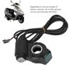 Electric Bike Throttle Grip Kit Speed Handlebars with Blue Font