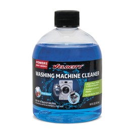 Velocity Washing Machine Cleaner – 4 Uses Per Bottle. Removes Hardwater Stains & Odor-Causing Buildup Inside Drum, Washer Cleaner for All Front & Top Load Washers & High Efficiency Machines