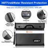 6500°F Upgraded Fireproof Document Bag with Lock, Fire proof Money