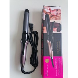 Curling Iron 1.25 Inch, Ceramic Hair Straightener and Curler 2 in 1 with Adjustable Temperature, Dual Voltage Curling Wand for All Hair Types, Auto Shut Off for Long-Lasting Curls