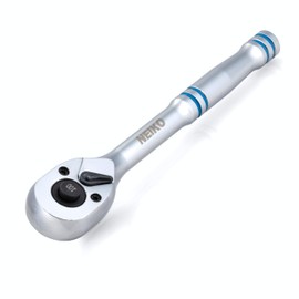 NEIKO 03115A 1/4 Inch Ratchet Wrench, 100-Tooth Reversible Ratchet, 3.6 Degree, Quick Release 1/4 Drive Ratchet, 6" Handle Ratchet, Oval Head Socket Wrench, CR-V Steel Quarter Inch Rachet Wrench
