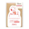 Sunstar Stationery S2089874 Snoopy Letter Set, Die Cut, Peanut One