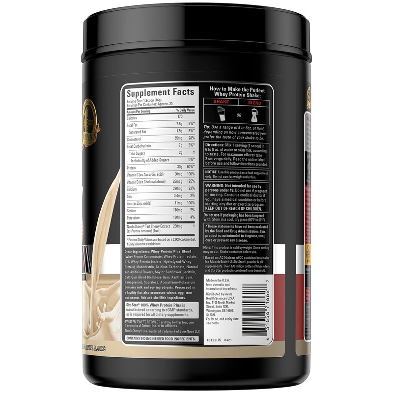Whey Protein Powder + Immune Support | Six Star Whey