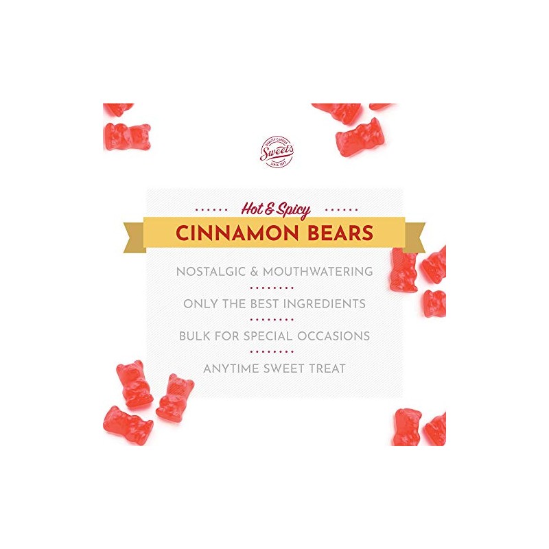 Sweet Candy Company Red Cinnamon Gummy Bears - Hot and