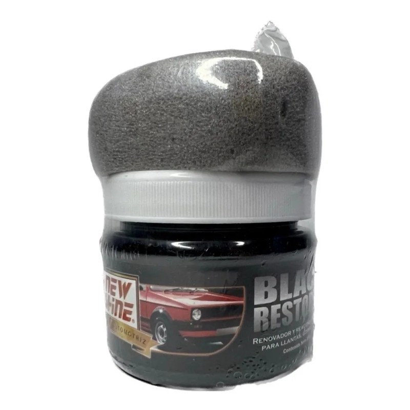 Restaurador De Plasticos Maltratados Para Auto 150g Ns Color Negro