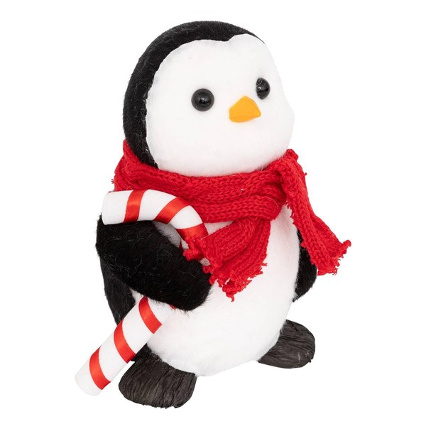 FEERIC LIGHTS & CHRISTMAS Decoration Penguin with Candy Cane H