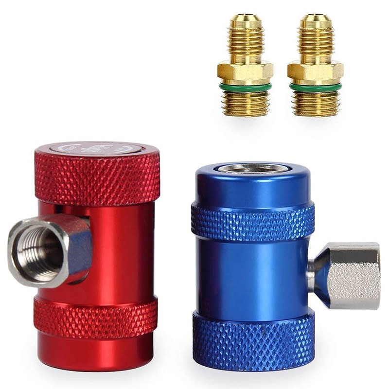 Riloer Set Of 2 Quick Coupler Adapters R1234Yf For Ac