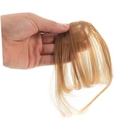 Ipetboom 2pcs Hair Clip Fake Fringe Hair Extensions for Women Easy to Wear Lightweight Comfortable for Daily Use and Special Events