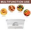 Gzsekken Plastic Bread Container,Bread Bins for Kitchen Airtight Bread Box