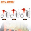 Fishing Jig Head Hooks - 10Pcs Fishing Jig Spoons with