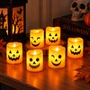 Halloween LED Candle Lights for Party Decor – 6-Piece Jack-O’-Lantern