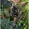 Cane Companions Frog On Bullrush Stake Topper - Handmade Flower