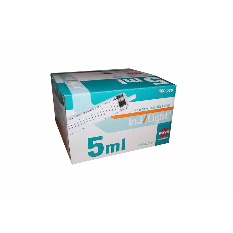 Rays 5ml syringe - Box of 100
