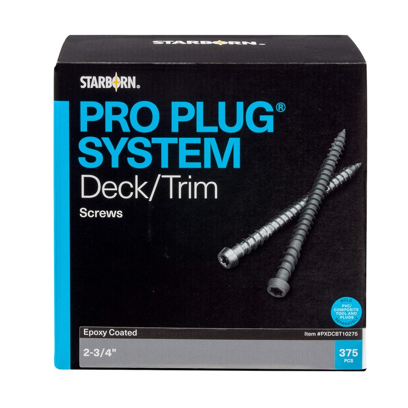 Pro Plug System Screws -Epoxy, #10 x 2-3-4", Star Drive,