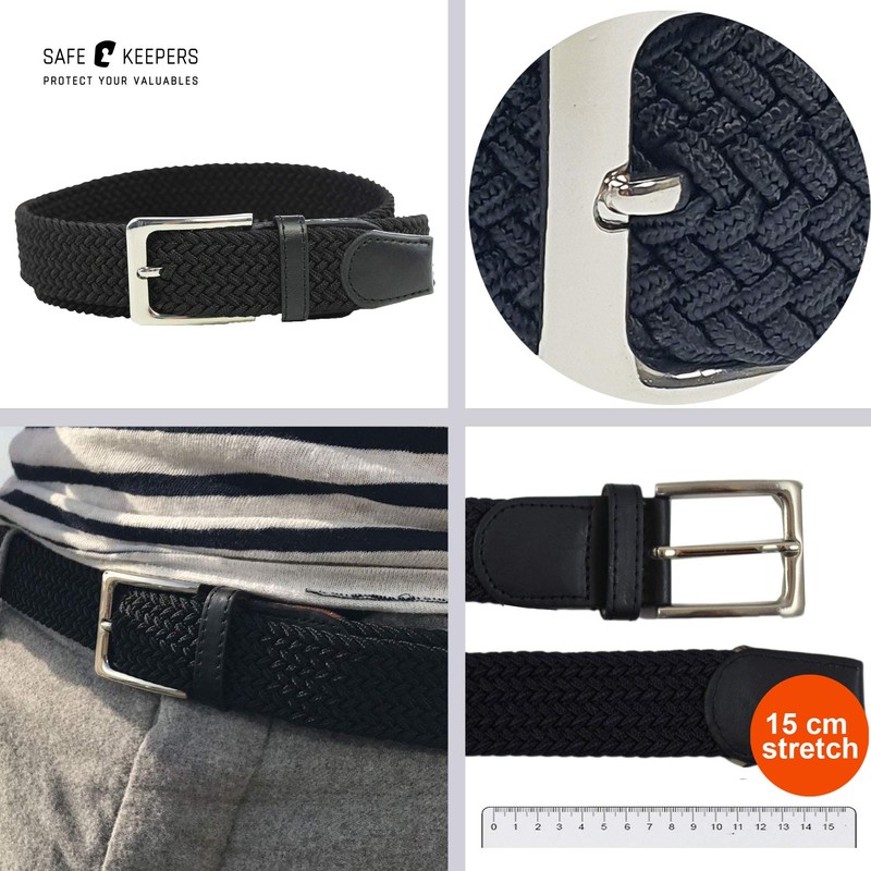 Safekeepers Women's Fabric Belt - 25 mm Wide Narrow Belt