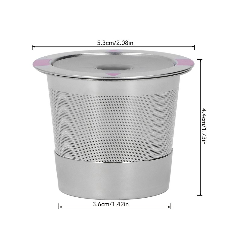 Metal Coffee Pod Stainless Steel Reusable Refillable Filter Cup Single