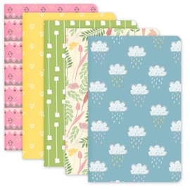 RICCO BELLO 3.5 x 5.5 Inch Pocket to Do Checklist Notebook, 64 Pages Per Notebook, 5-Pack (Color Set 1)