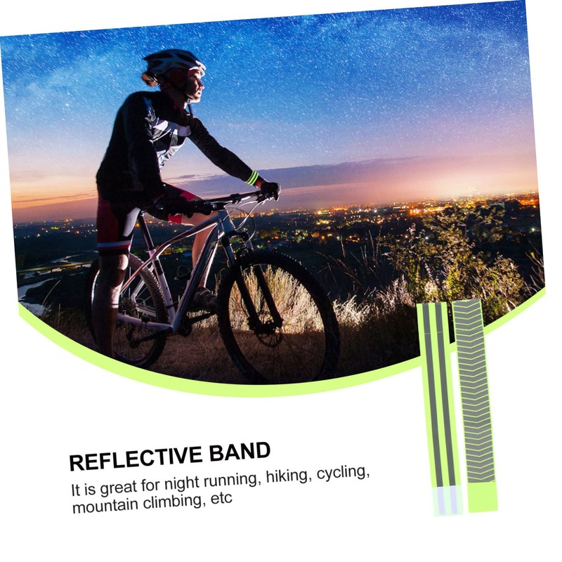 BESPORTBLE Safety Reflective Strap 4pcs Night Running Wristband for Parents