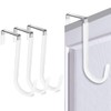 Over The Door Hook White -3Pcs Stainless Steel The Door