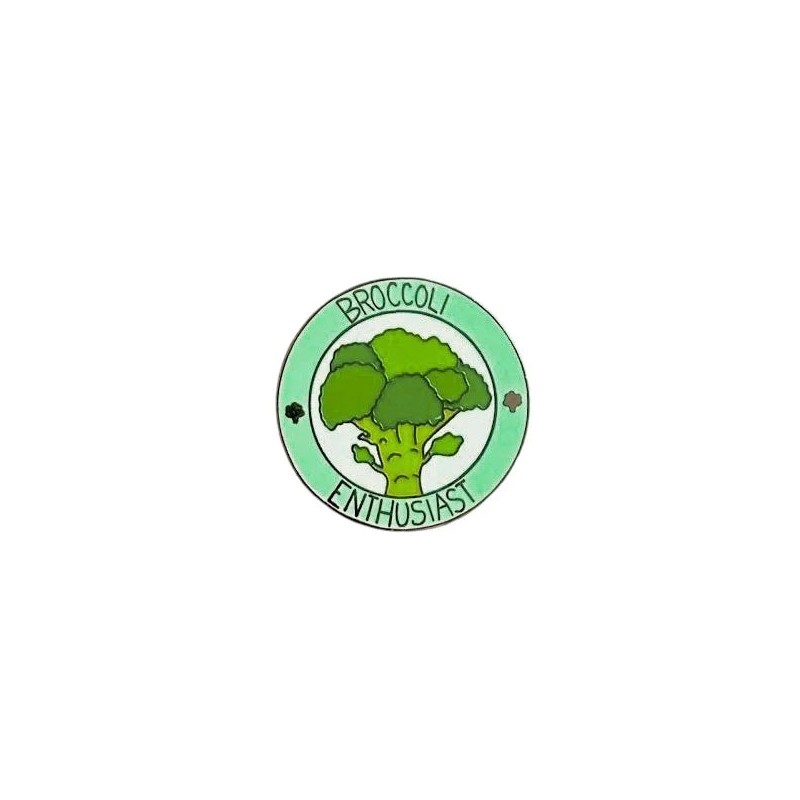 Red Parka Enamel Pin - Broccoli Enthusiast