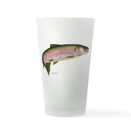 CafePress Rainbow Trout Pint Glass, 16 oz. Drinking Glass