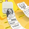 Zuukoo Sticker Printer,Thermal Printer Label Maker with 3 rolls Paper,