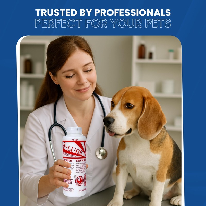 JorVet J-Lube Powder Lubricant | Easy-Mix Formula, Non-Irritating & Mess-Free