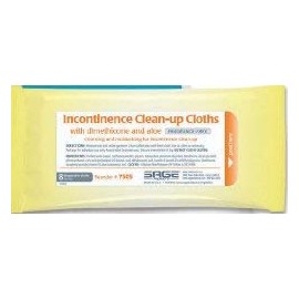 Sage Incontinence Care Wipe, Soft Pack Dimethicone Unscented 8 Count, Sage Products, 7505 - Case of 240