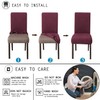 BOGUANG Kitchen Chair CoversDining Chair Cover,Removable Washable Jacquard Parsons Chair