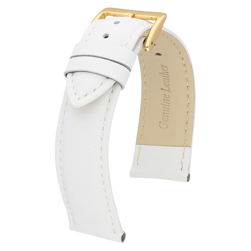MARCHEL Smooth Leather Genuine Leather LLB Clasp in Gold Leather