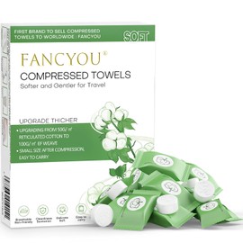 Toalla Facial Desechable Comprimida Toallitas Desmaquillantes, Mini Paños Biodegradables para Toallitas Quitar Maquillaje Kit de Viaje para Travel Essentials,Belleza Salón(100 Unidad Verde)