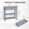 kinbor Skinny Console Table - Narrow Sofa Tables with Drawer