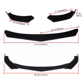 KEEPDSGN Front Bumper Lip Spoiler Body Kit + Side Skirts For Lexus ES300h ES330 ES350