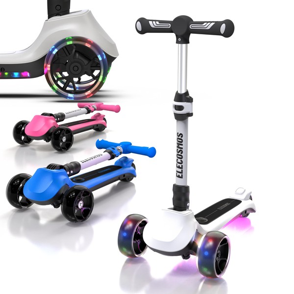 ELECOSMOS KS20 Mini Electric Scooter for Kids Ages 4-9, Light