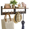 YMYNY Coat Rack Shelf Wall Mounted, Coat Hooks Set of