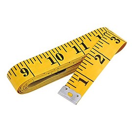 Mnixy 150cm 60" Soft Tape Measure for Sewing Tailor Cloth Ruler, Yellow
