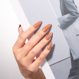 MEGIOR Camel Gel Nail Polish 15ML Camel Color Soak Off UV LED Gel Polish Nail Art Manicure & Pedicure Salon DIY at Home Gift for Women, 0.5 OZ