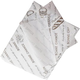 Aieraczy Wax Paper for Food, 100 Sheets Baking Paper, Cheese Paper, Parchment Paper, Greaseproof Paper, Non-Stick Bread Paper for Butter Burgers, Pizza, Sandwiches, Meat