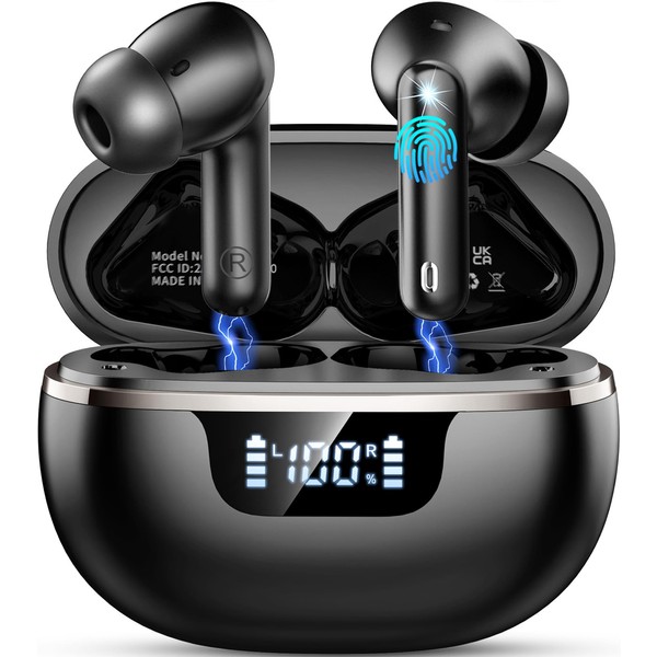 Wireless Earbuds Bluetooth Headphones Noise Cancelling, Bluetooth 5.4 Ear bud
